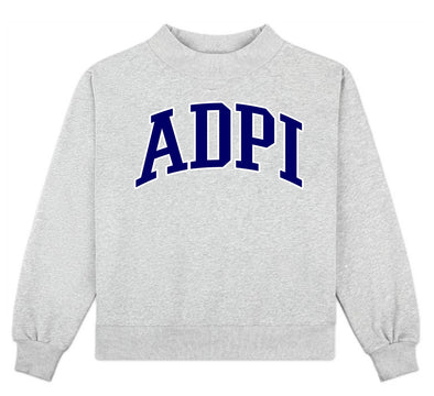 Duo Threads Alpha Delta Pi Mock Neck Crew