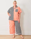 Print Fresh Showtime Stripes Short Sleeve Top