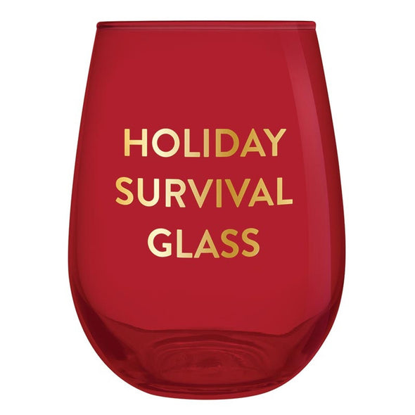 Slant 20oz Wine Glass - Holiday