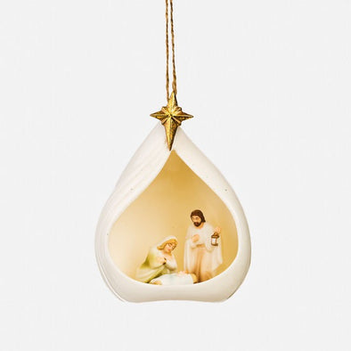 180 Degree Porcelain Nativity Ornament