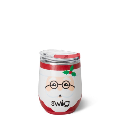 Swig Mr. Clause 12 oz Stemless Wine Cup