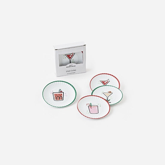 180 Degree Holiday Cheers Coasters Boxed Set of 4
