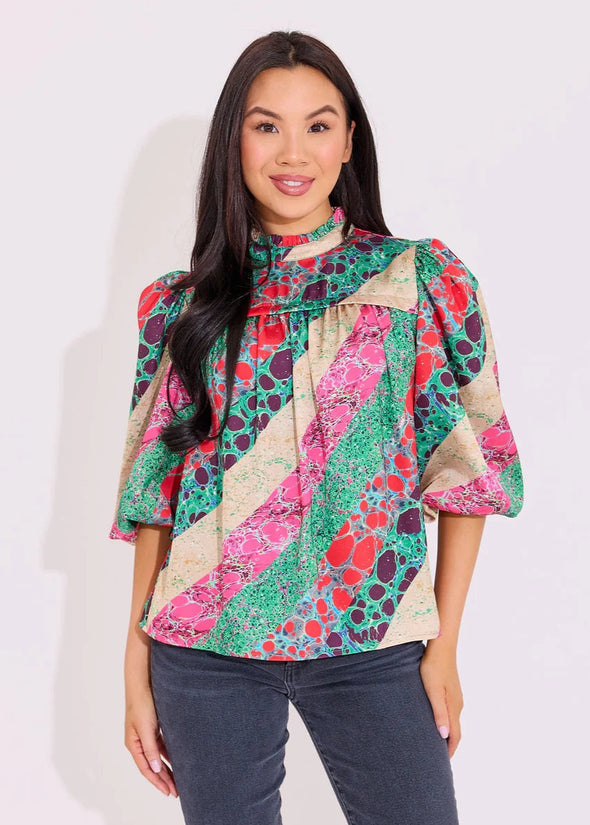 Alden Adair Alabaster Mel Top