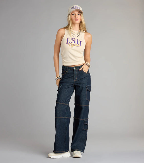 Gameday Social LSU Tigers Oatmeal Tank