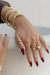 Kristalize Clear Gemstone Hand Chain