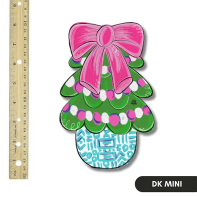 DK Designs Pink Bow Tree Mini Door Decor