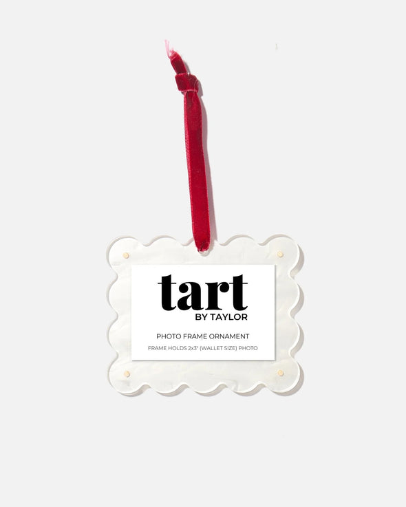 Tart By Taylor Pearl White Frame Ornament