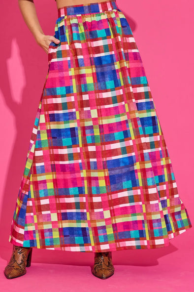 Alden Adair Circus Plaid Daphne Skirt