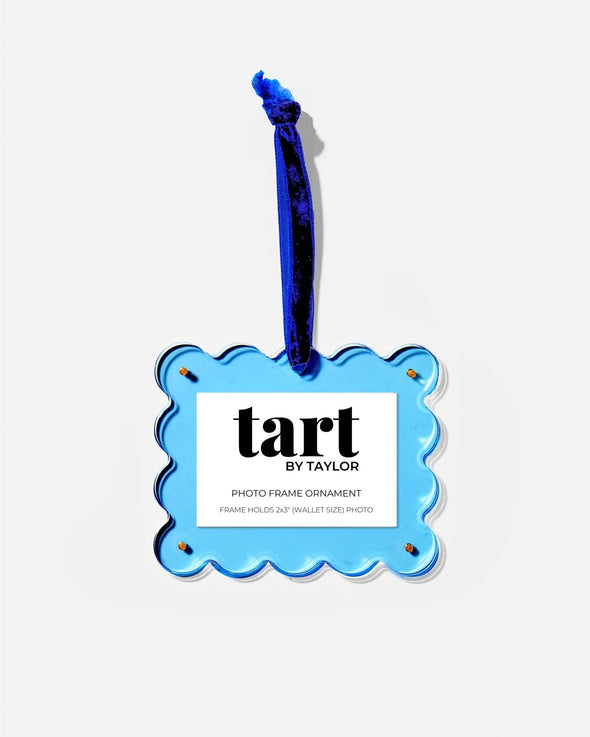 Tart By Taylor Neon Blue Frame Ornament