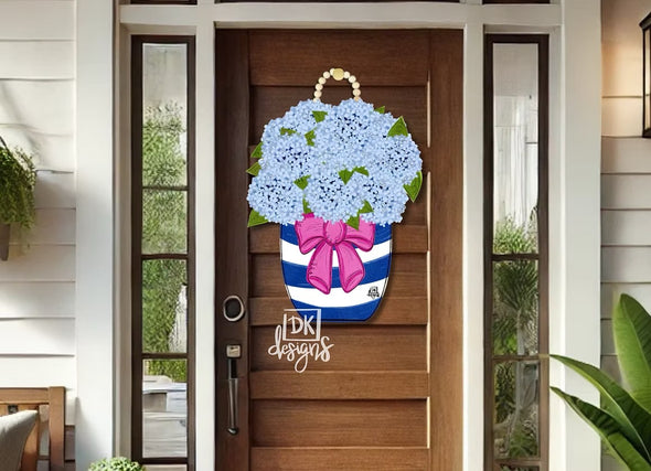 DK Designs Hydrangea Door Hanger