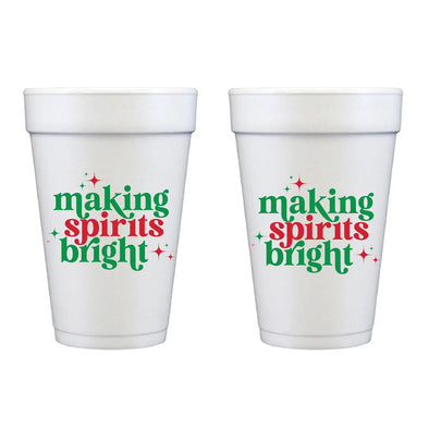 Two Funny Girl's Spirits Bright Foam Cups