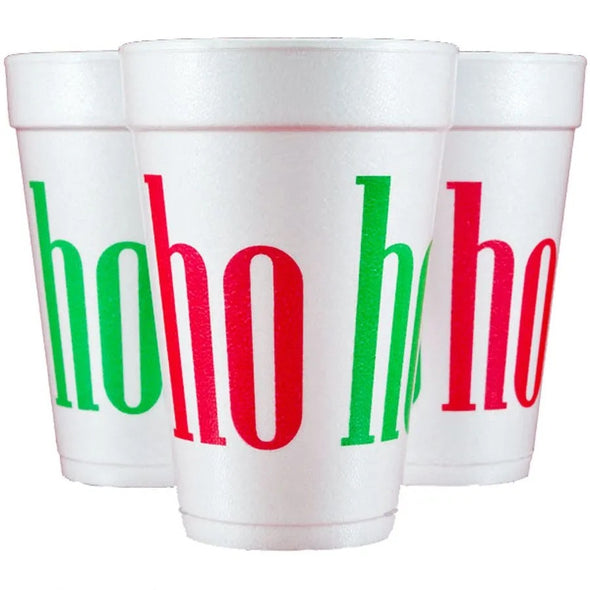 Two Funny Girls HoHoHo Foam Cups