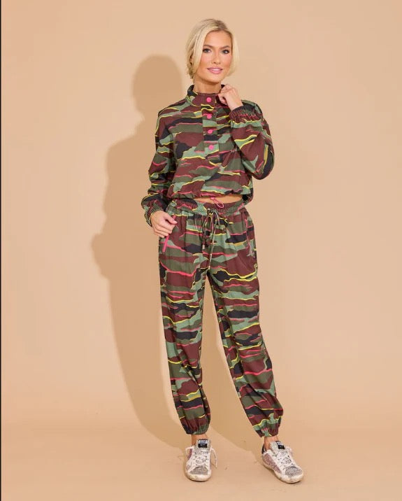 Alden Adair Neon Camo Frankie Top