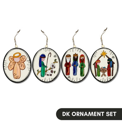 DK Designs Nativity Ornament Set