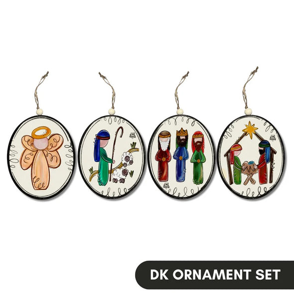 DK Designs Nativity Ornament Set