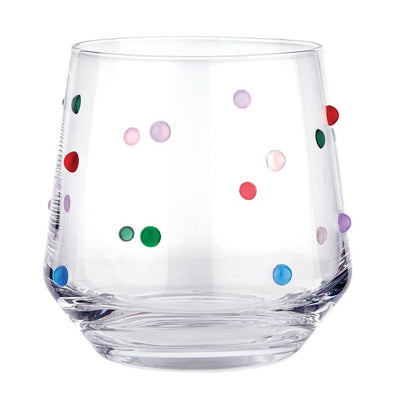 Slant Beaded Wine Glass