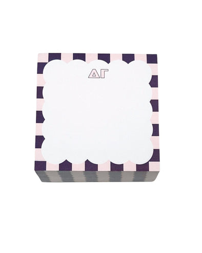 Duo Threads Delta Gamma Scallop Note Cube