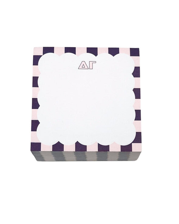 Duo Threads Delta Gamma Scallop Note Cube