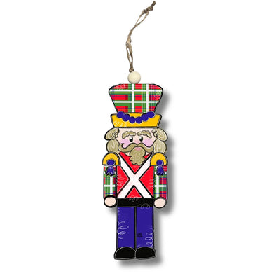 DK Designs Plaid Solider Ornament