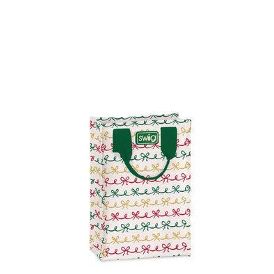 Swig Christmas Bows Reusable Tall Gift Bag