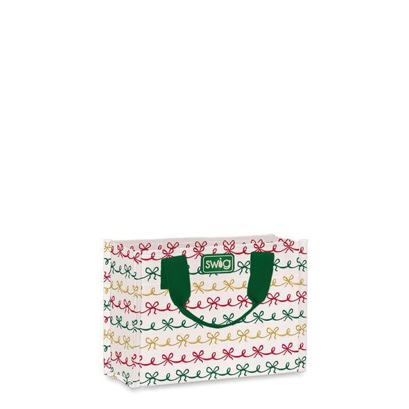 Swig Christmas Bows Reusable Small Gift Bag
