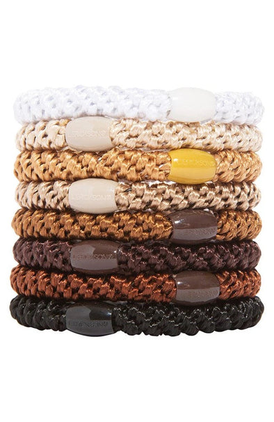 France Luxe 8pk Camelback Ponytail Holders