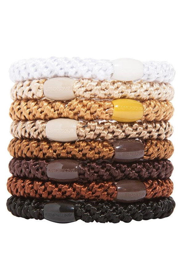 France Luxe 8pk Camelback Ponytail Holders