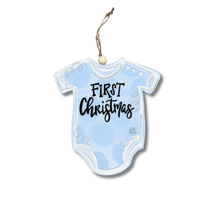 DK Designs Baby's First Blue Ornament