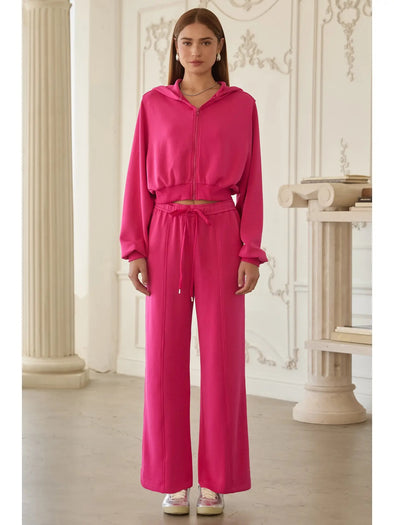 Skies are Blue Fuchsia Pink Brushed Modal Pants