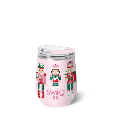 Swig Sugar Plum Soldiers 12 oz Stemless Wine Cup