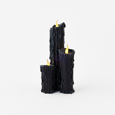 180 Degree 17" Black Candle Trio