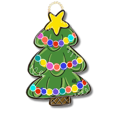 DK Designs Colorful Christmas Tree Door Hanger