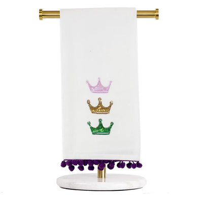 Royal Standard Victoria Crown Pom Pom Hand Towel