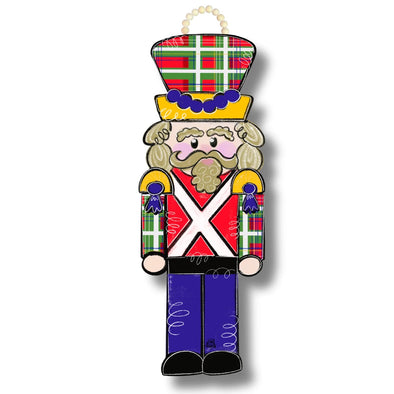DK Designs Plaid Solider Door Hanger