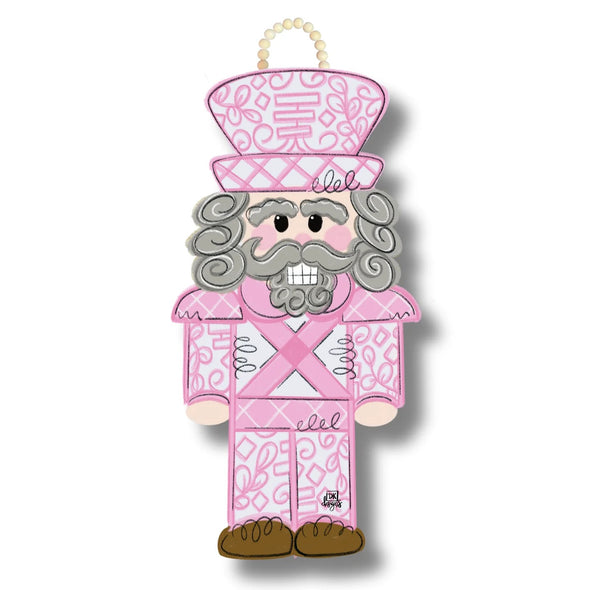DK Designs Pink Chinoiserie Nutcracker Door Hanger