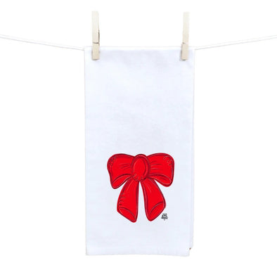 DK Designs Red Bow Towel
