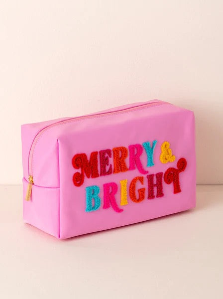 Shiraleah Cara Merry & Bright Large Zip Pouch