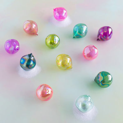Glitterville Rainbow Iridescent Organic Ball Ornament