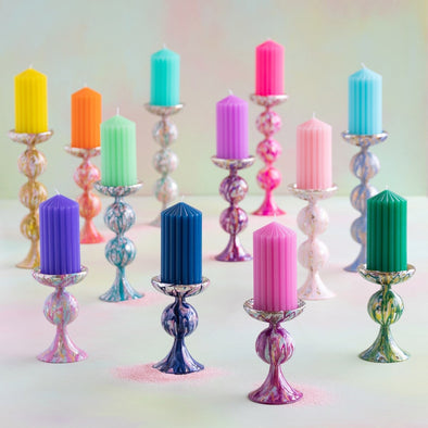 Glitterville Marble Candle Holder