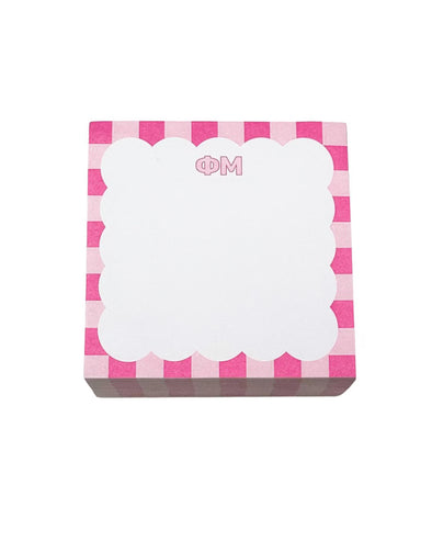 Duo Threads Phi Mu Scallop Note Cube