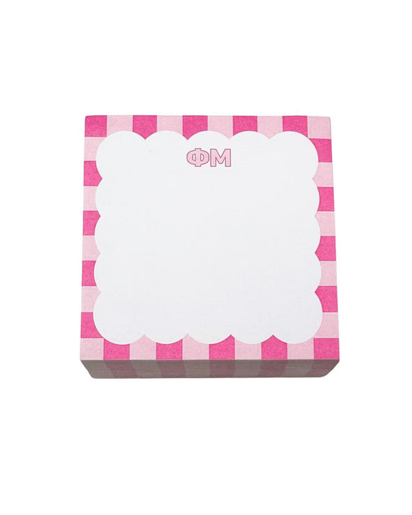 Duo Threads Phi Mu Scallop Note Cube