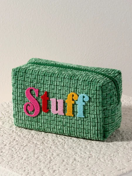 Shiraleah Green Stuff Zip Pouch