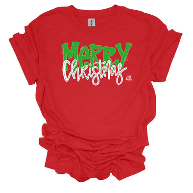 DK Designs Merry Christmas Red T-Shirt