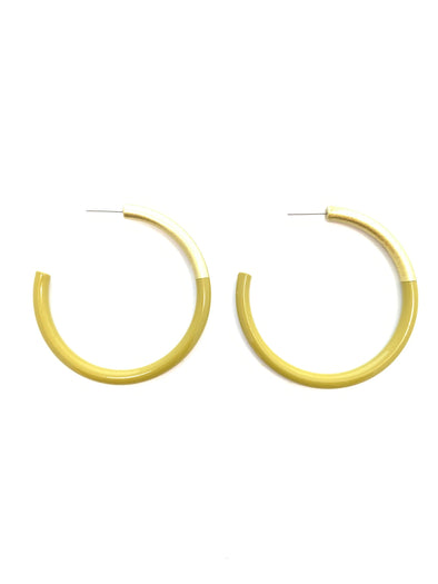 Accessory Jane Sweet Olive Large Liz Hoops