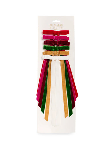 Shiraleah Assorted Set of 6 Multicolor Decorative Bow