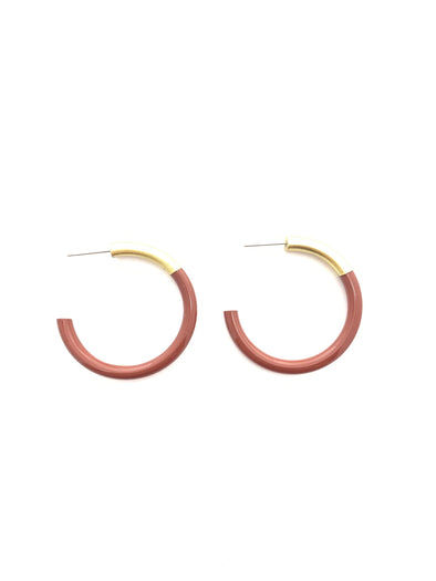 Accessory Jane Brown Medium Liz Hoops