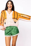 QOS Queen Pencil Button Up Cardigan