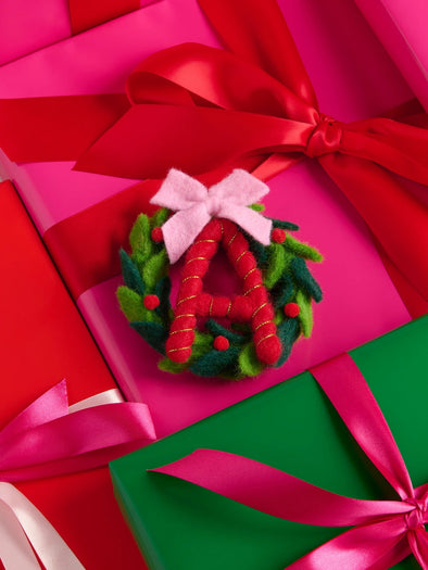 Shiraleah Assorted Initial Wreath Ornaments