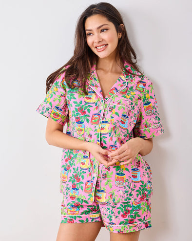 Print Fresh Kitchen Garden Pajama Top