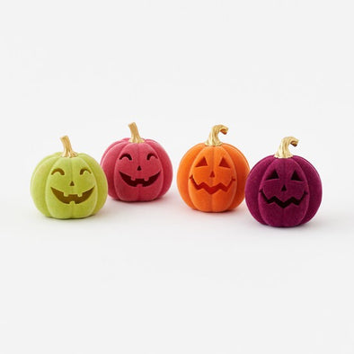 180 Degrees Small Flocked Jack O Lantern